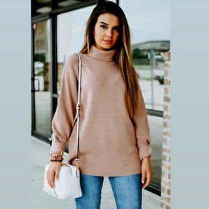 Free People Softly Structured Knit Tunic Sweater